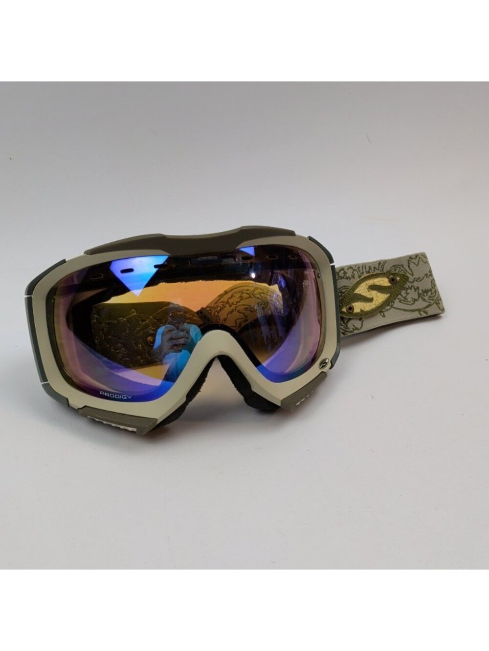 Y2K Smith Optics Prodigy Lens Snow Goggles Matte Sand Grunge 2000's Racing Tech